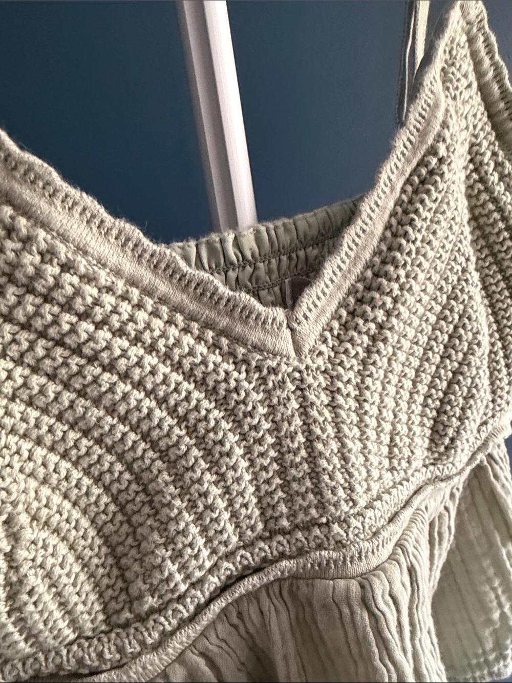 Hollister Sage Green Knit Peplum Camisole - Picture 5 of 9